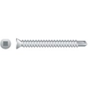 STRONG-POINT Self-Drilling Screw, #8-18 x 3 in, Zinc Plated Steel Trim Head Square Drive T3QZ